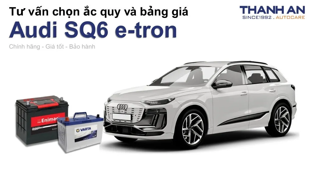 Bình ắc quy xe Audi SQ6 e-tron loại nào tốt? Bảng giá mới nhất