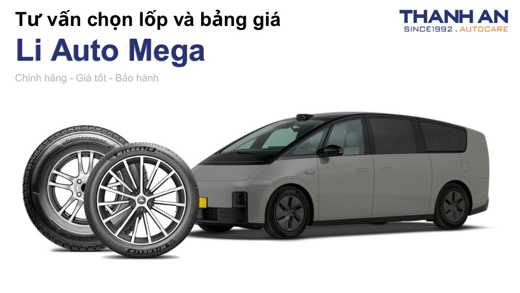 Lốp xe Li Auto Mega giá bao nhiêu? Sử dụng các kích thước nào?