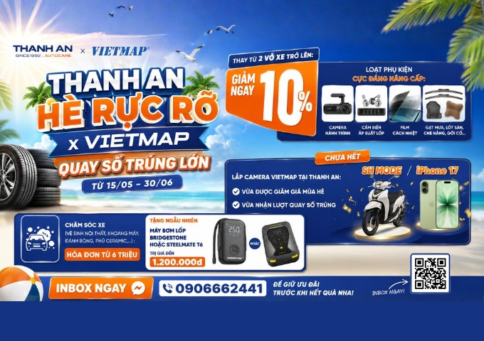 Thanh An Hè Rực Rỡ x VIETMAP Quay Số Trúng Lớn