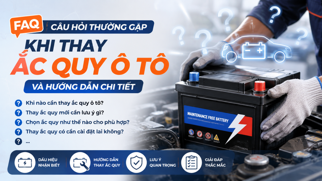 Câu Hỏi Thường Gặp Khi Thay Ắc Quy Ô Tô Và Hướng Dẫn Chi Tiết