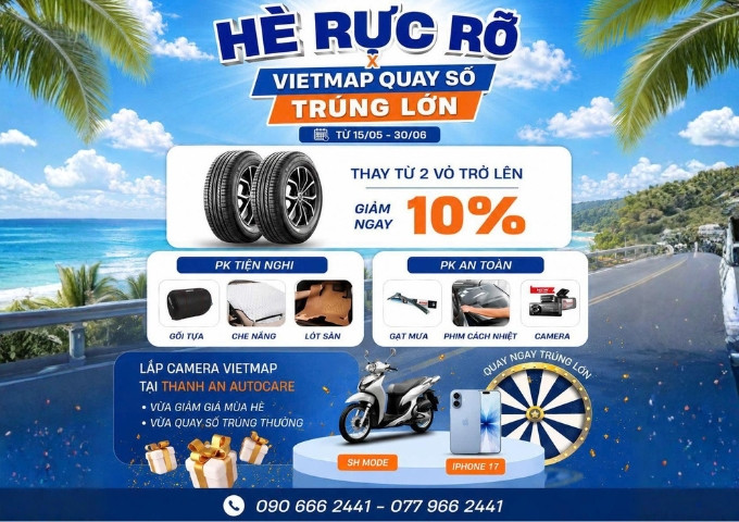 Thanh An Hè Rực Rỡ x VIETMAP Quay Số Trúng Lớn