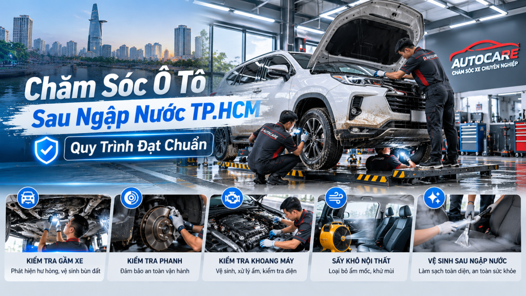 Chăm Sóc Ô Tô Sau Ngập Nước TP.HCM: Quy Trình Đạt Chuẩn