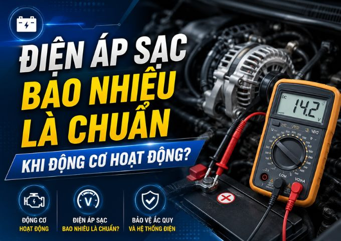 Điện Áp Sạc Bao Nhiêu Là Chuẩn Khi Động Cơ Hoạt Động?