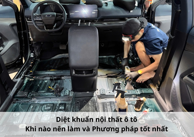 Diệt khuẩn nội thất ô tô: Khi nào nên làm và Phương pháp tốt nhất