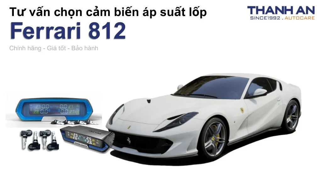 Cảm biến áp suất lốp xe Ferrari 812 loại nào tốt? Bảng giá mới nhất