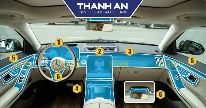 Gói dán PPF toàn bộ nội thất bảo vệ xe giữ nội thất như mới