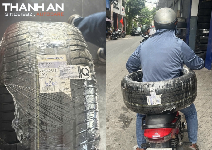 Giao lốp xe ô tô đi Củ Chi gấp cho khách hàng 