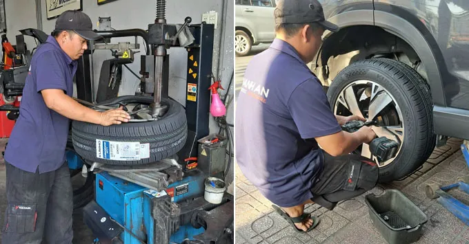 Thay Lốp 225/55R18 có gì đặt biệt tại Thanh An Autocare