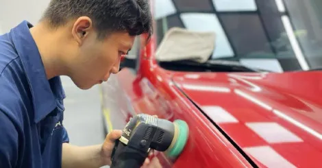 Hiệu chỉnh sơn cho Mitsubishi tại Thanh An Autocare Quận 7