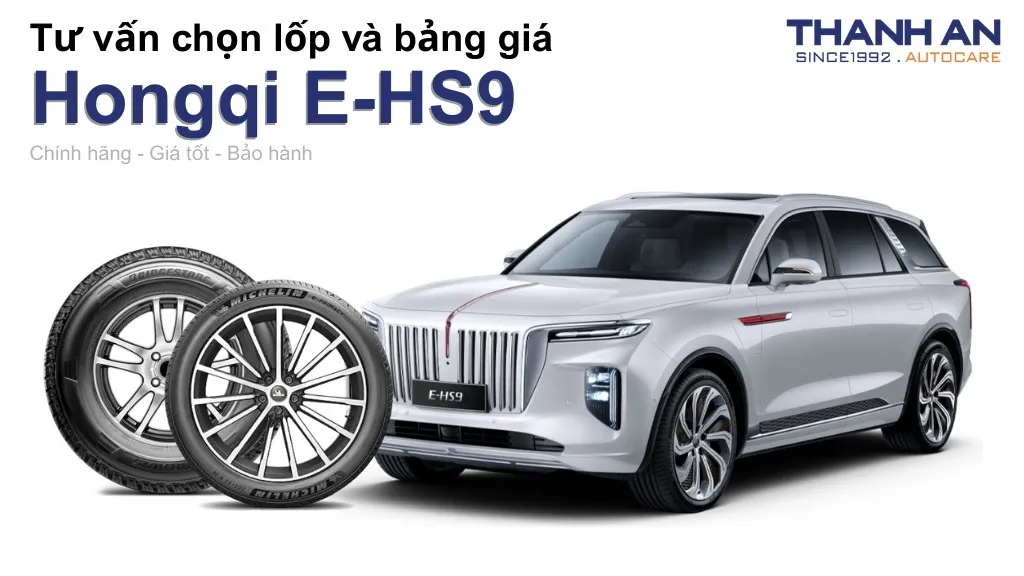 Lốp xe Hongqi E-HS9 giá bao nhiêu? Sử dụng các kích thước nào?