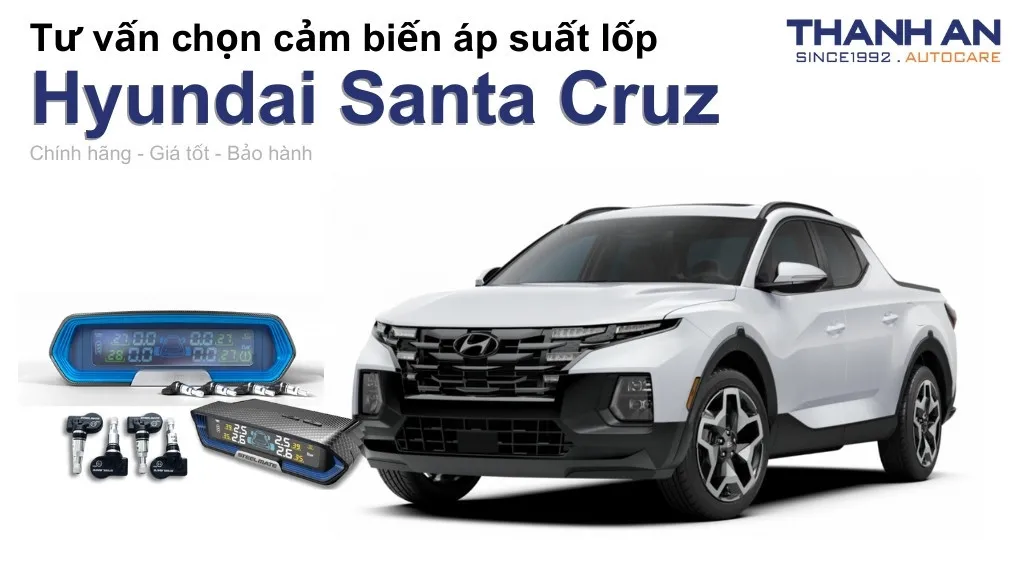 Cảm biến áp suất lốp xe Hyundai Santa Cruz loại nào tốt? Bảng giá mới nhất