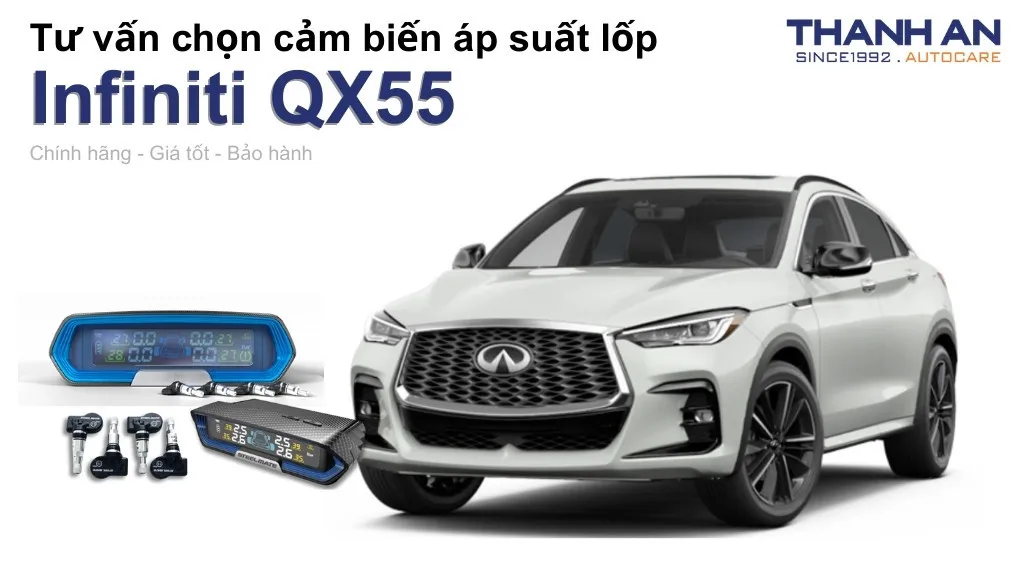 Cảm biến áp suất lốp xe Infiniti QX55 loại nào tốt? Bảng giá mới nhất