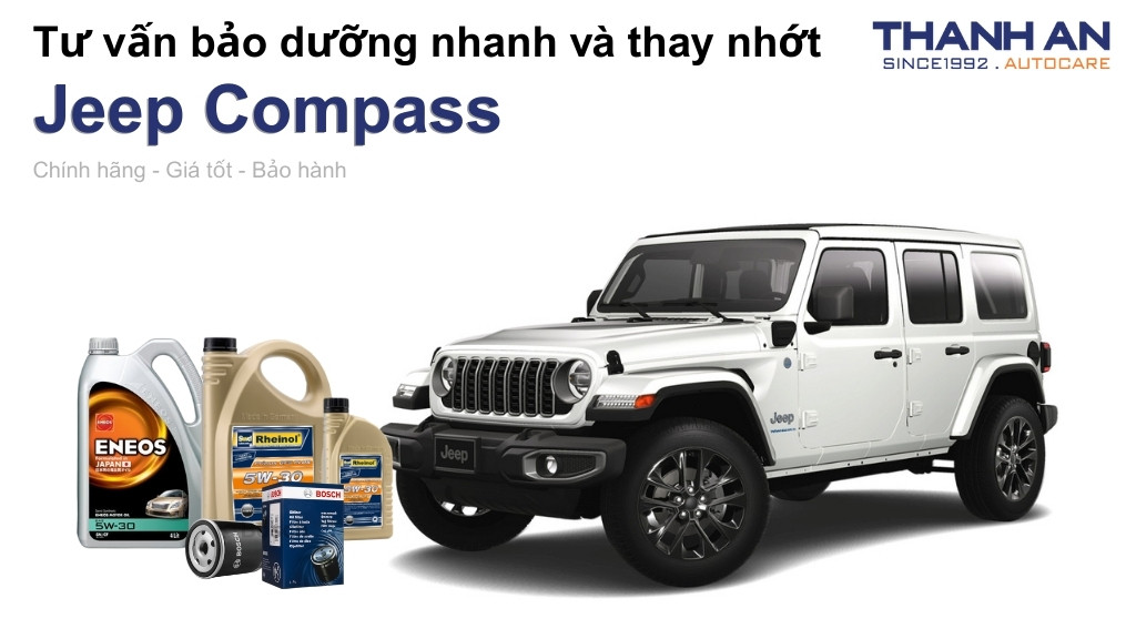 Dầu nhớt xe Jeep Compass loại nào tốt? Bảng giá mới nhất