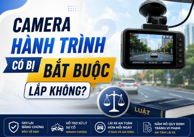 Camera hành trình có bắt buộc lắp không? Quy định 2026