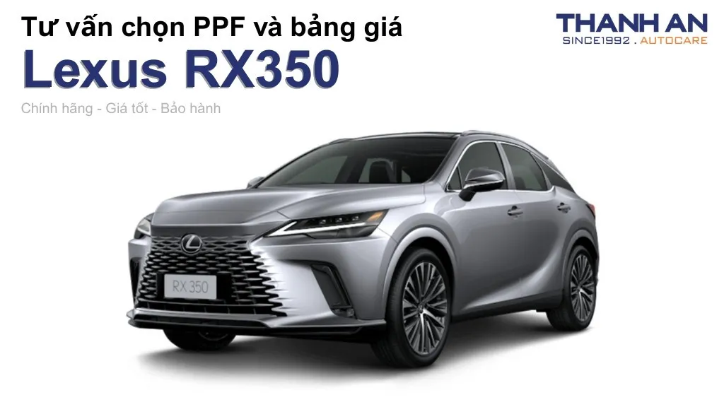 Dán PPF xe Lexus RX350 loại nào tốt? Bảng giá mới nhất