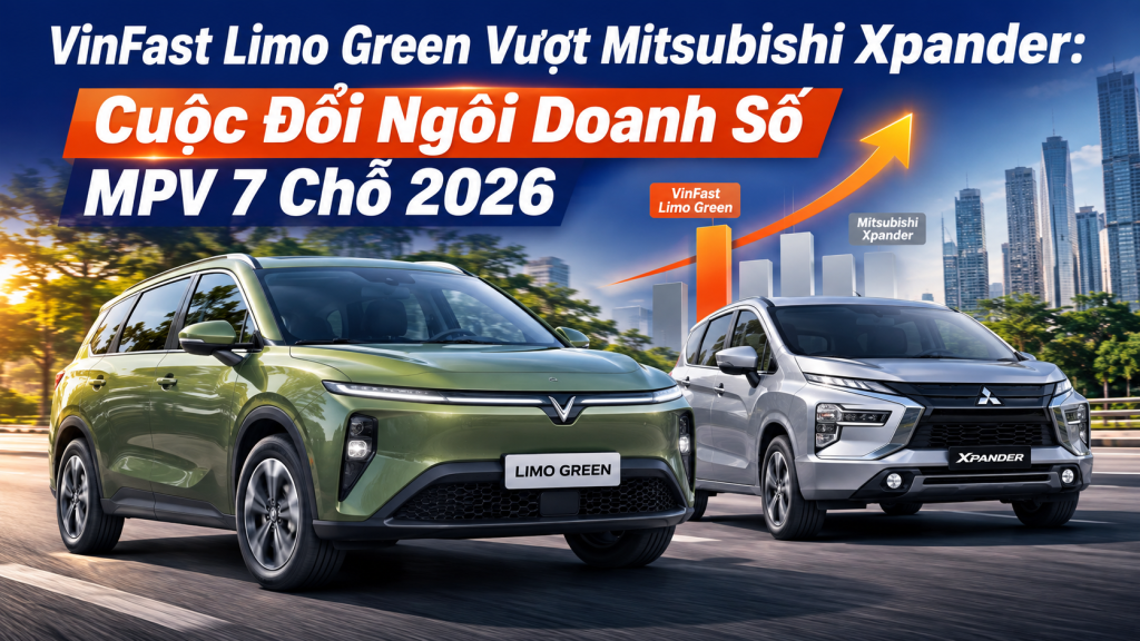 VinFast Limo Green Vượt Mitsubishi Xpander: Cuộc Đổi Ngôi Doanh Số MPV 7 Chỗ 2026