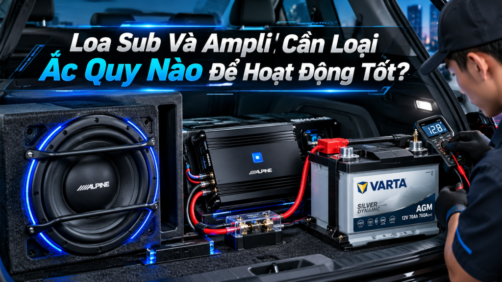 Loa Sub Và Ampli Cần Loại Ắc Quy Nào Để Hoạt Động Tốt?