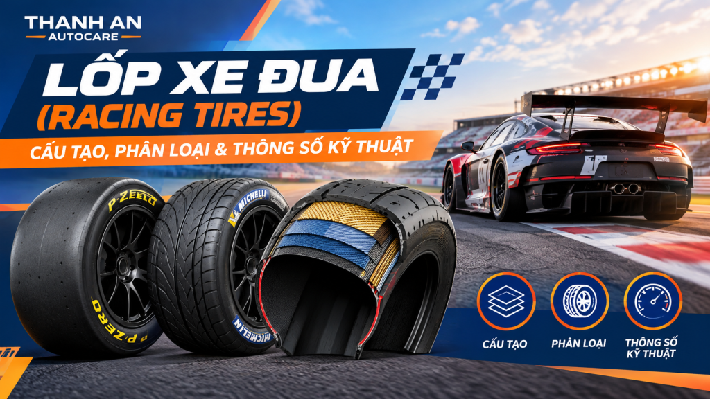 Lốp xe đua (Racing Tires): Cấu tạo, phân loại & thông số kỹ thuật