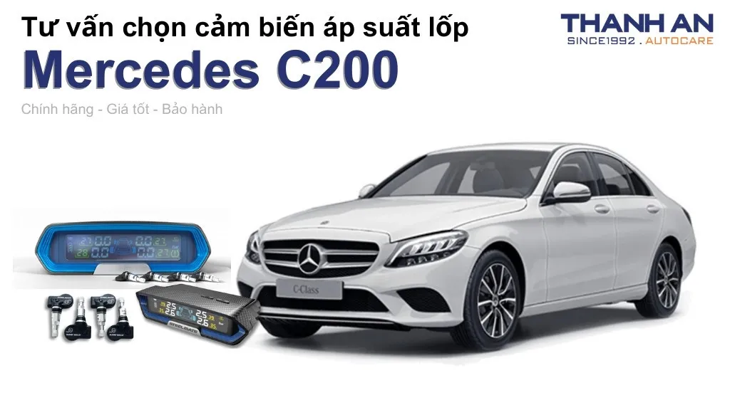 Cảm biến áp suất lốp xe Mercedes C200 loại nào tốt? Bảng giá mới nhất