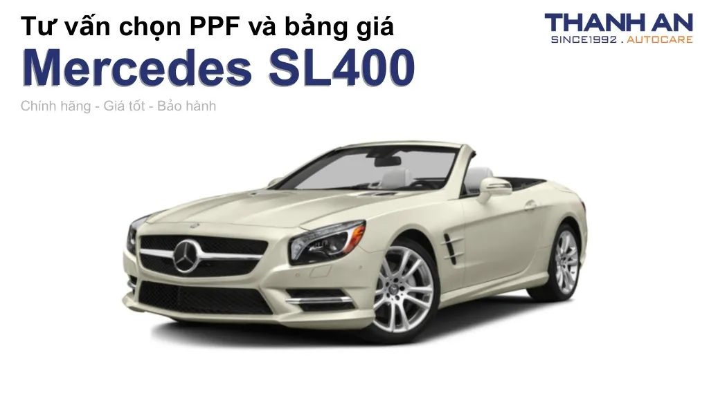 Dán PPF xe Mercedes SL400 loại nào tốt? Bảng giá mới nhất