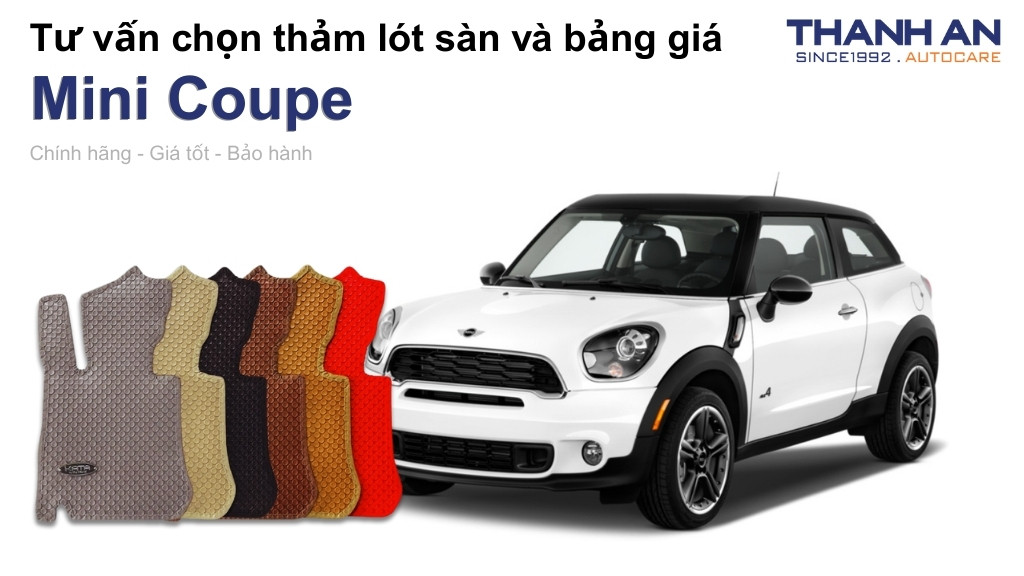 Thảm lót sàn xe Mini Coupe loại nào tốt? Bảng giá mới nhất