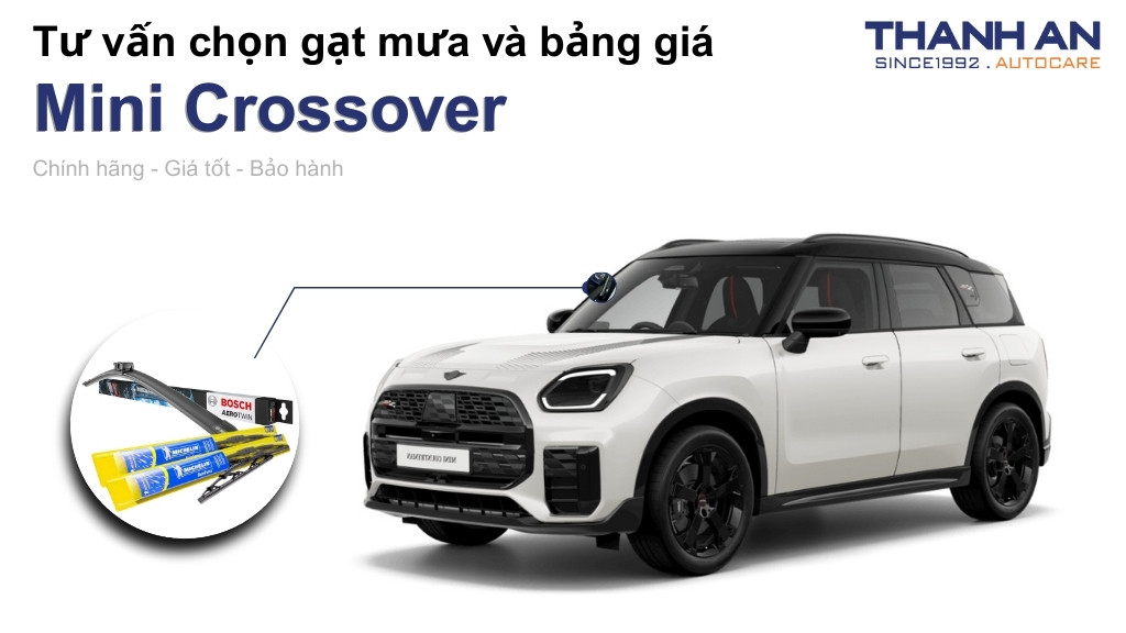 Gạt mưa xe Mini Crossover loại nào tốt? Bảng giá mới nhất