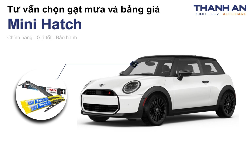 Gạt mưa xe Mini Hatch loại nào tốt? Bảng giá mới nhất