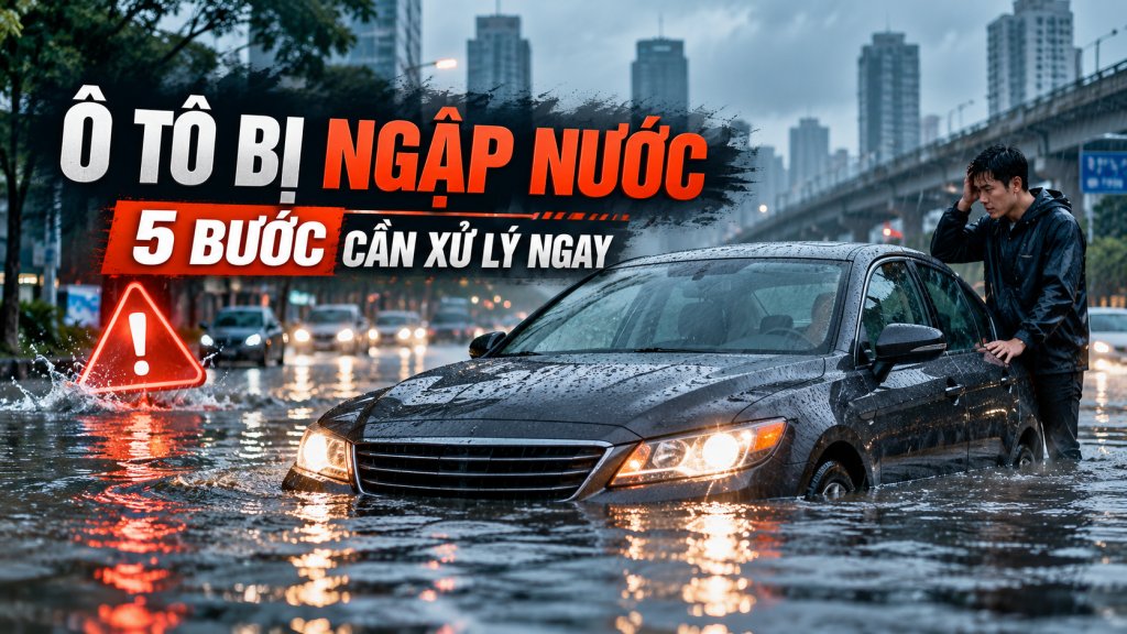 Ô Tô Bị Ngập Nước Phải Làm Gì? 5 Bước Cần Xử Lý Ngay