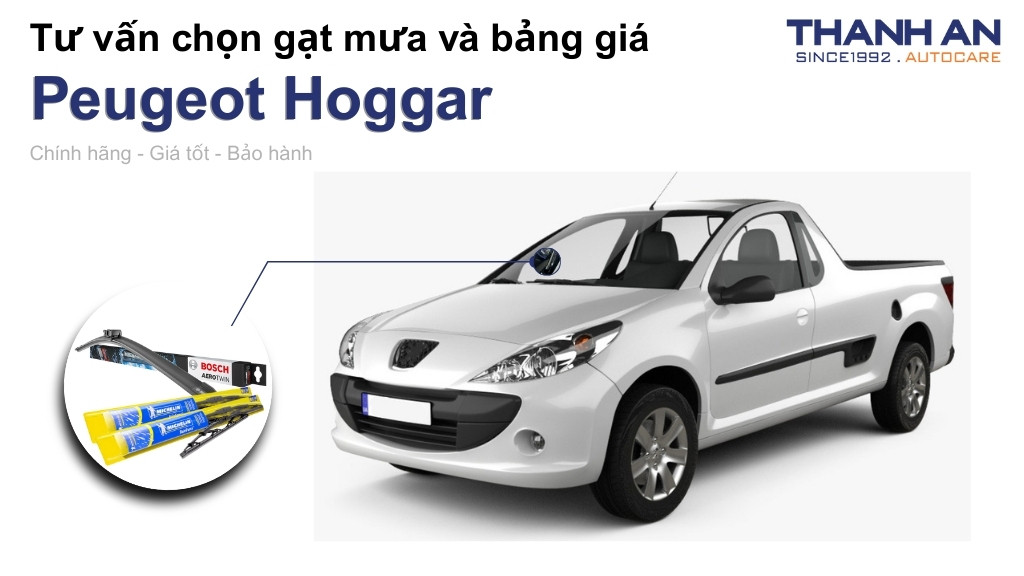 Gạt mưa xe Peugeot Hoggar loại nào tốt? Bảng giá mới nhất