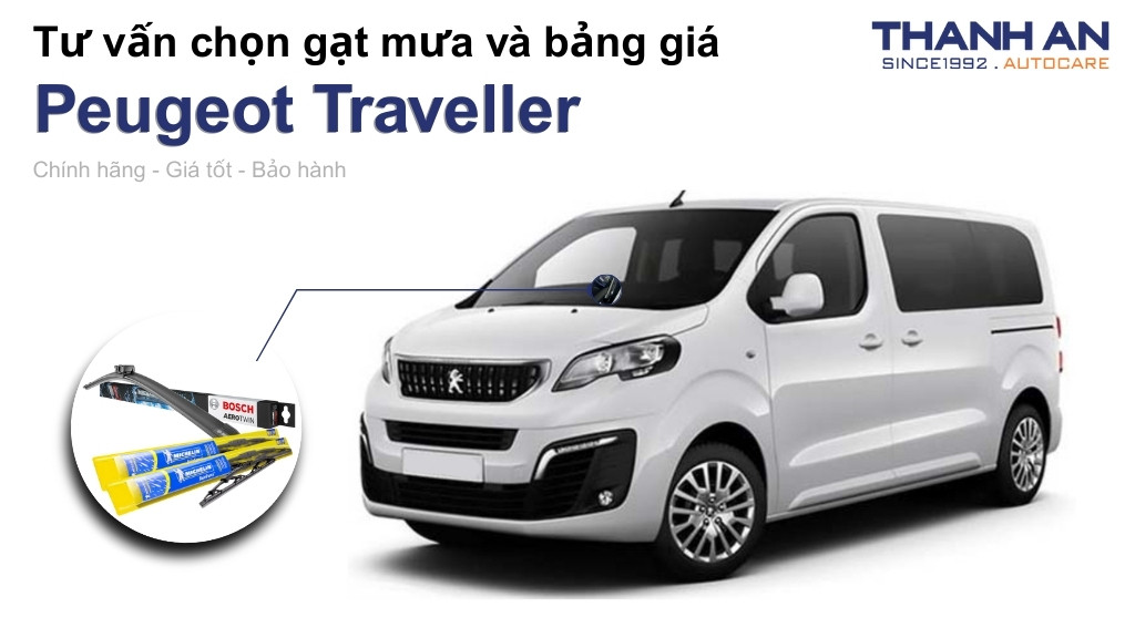 Gạt mưa xe Peugeot Traveller loại nào tốt? Bảng giá mới nhất