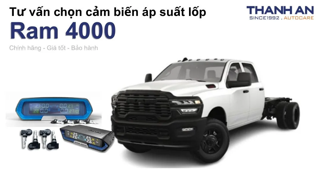 Cảm biến áp suất lốp xe Ram 4000 loại nào tốt? Bảng giá mới nhất