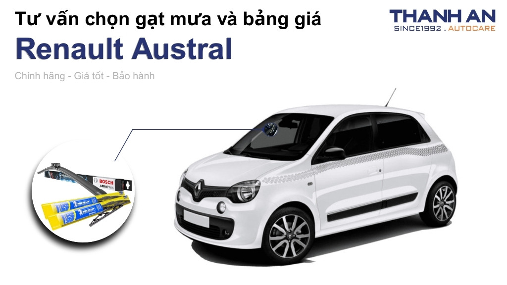 Gạt mưa xe Renault Austral loại nào tốt? Bảng giá mới nhất