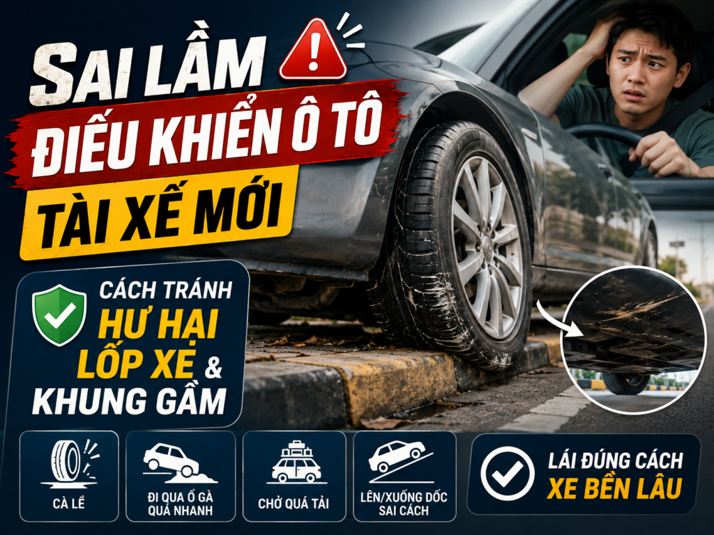 Những sai lầm điều khiển ô tô tài xế mới thường mắc phải
