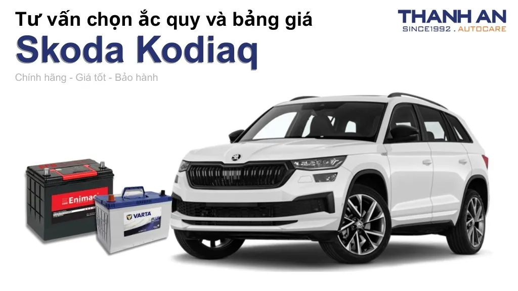 Bình ắc quy xe Skoda Kodiaq loại nào tốt? Bảng giá mới nhất