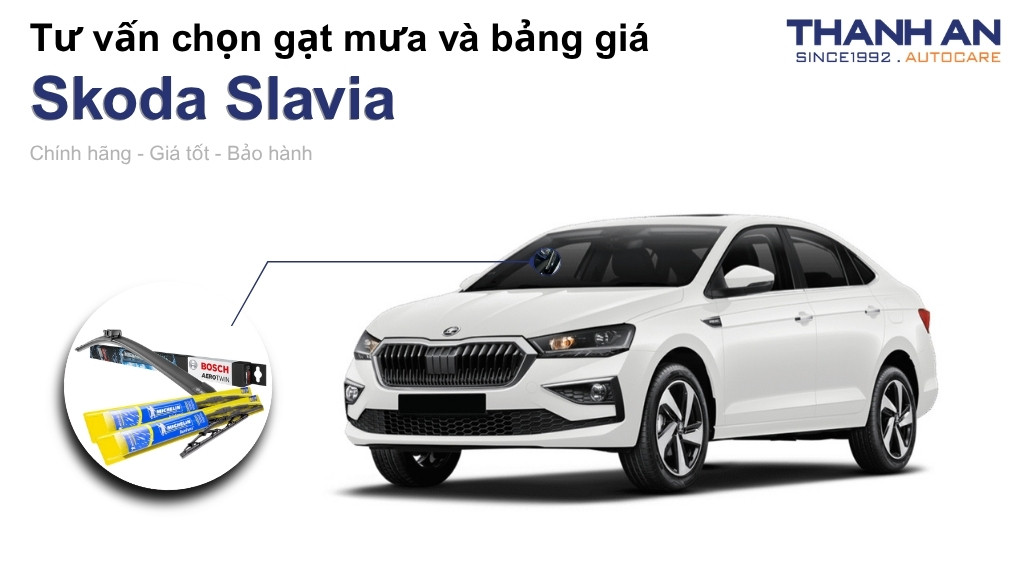 Gạt mưa xe Skoda Slavia loại nào tốt? Bảng giá mới nhất