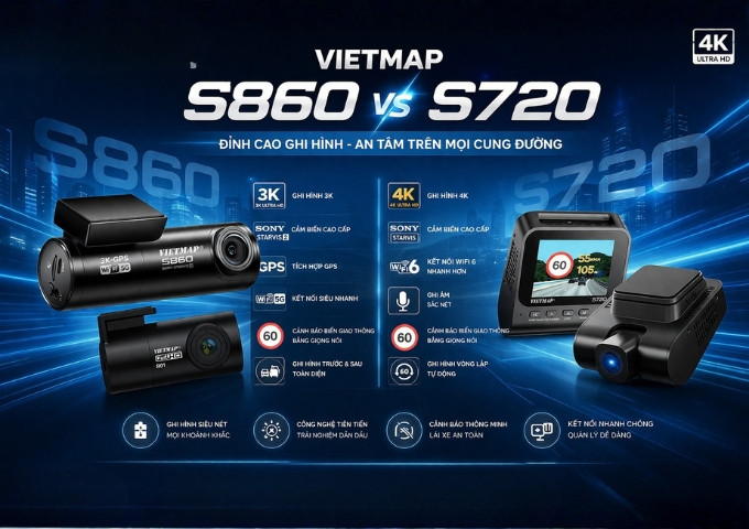 So sánh Vietmap S860 và Vietmap S720: Chọn vua ban đêm hay vua giá rẻ?