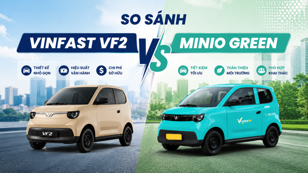 So Sánh VinFast VF2 Và Minio Green Chi Tiết: Đâu Là Lựa Chọn Phù Hợp Cho Bạn?