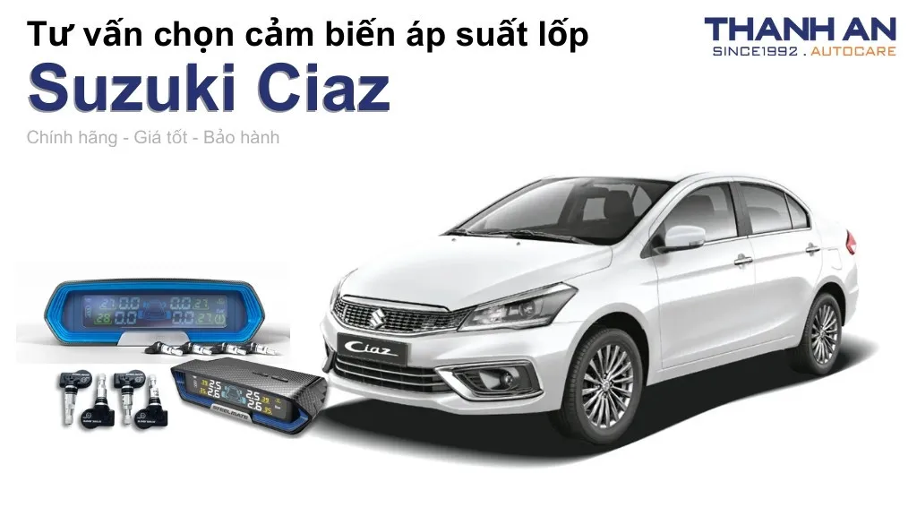 Cảm biến áp suất lốp xe Suzuki Ciaz loại nào tốt? Bảng giá mới nhất