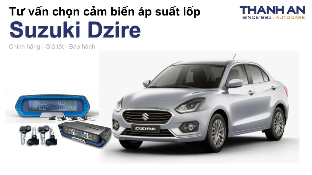 Cảm biến áp suất lốp xe Suzuki Dzire loại nào tốt? Bảng giá mới nhất