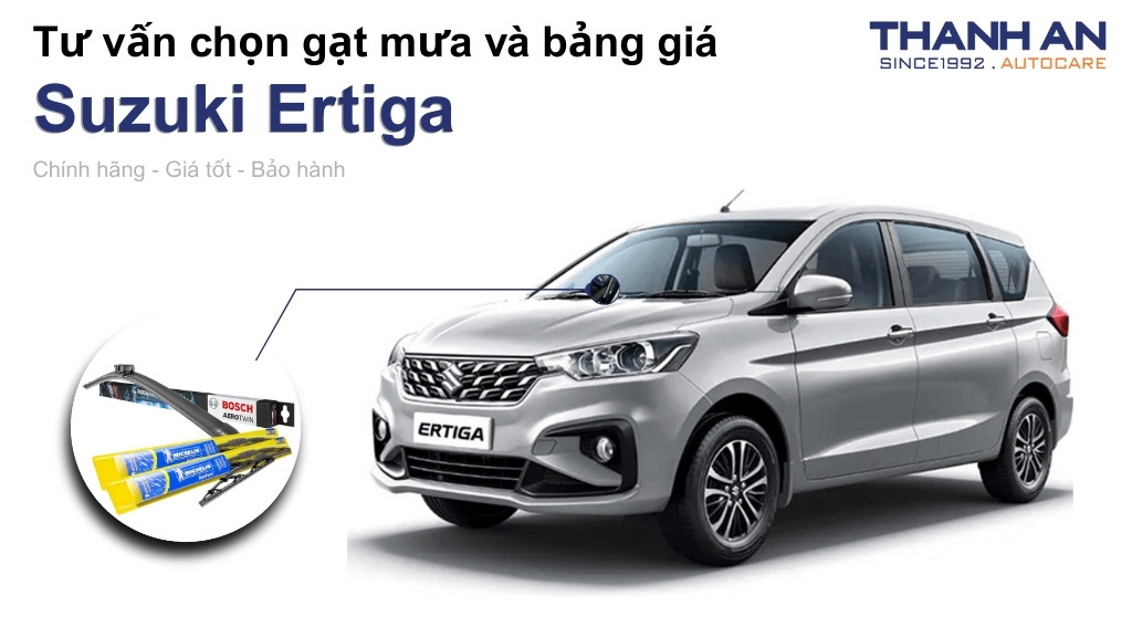 Gạt mưa xe Suzuki Ertiga loại nào tốt? Bảng giá mới nhất