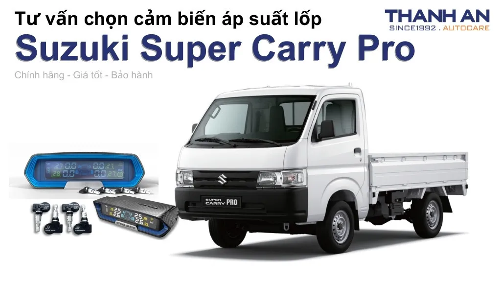 Cảm biến áp suất lốp xe Suzuki Super Carry Pro loại nào tốt? Bảng giá mới nhất