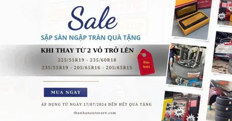 Thay lốp xe ô tô giá tốt tại Thanh An – ảnh thực tế