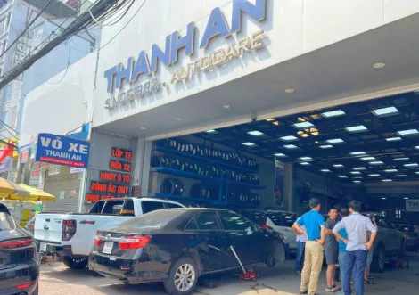 Thay lốp xe o to thang 7 tai Thanh An Autocare