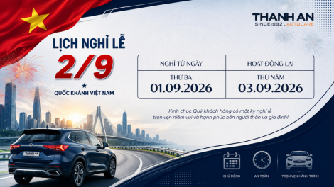 Thông báo nghỉ lễ quốc khánh 2/9/2026