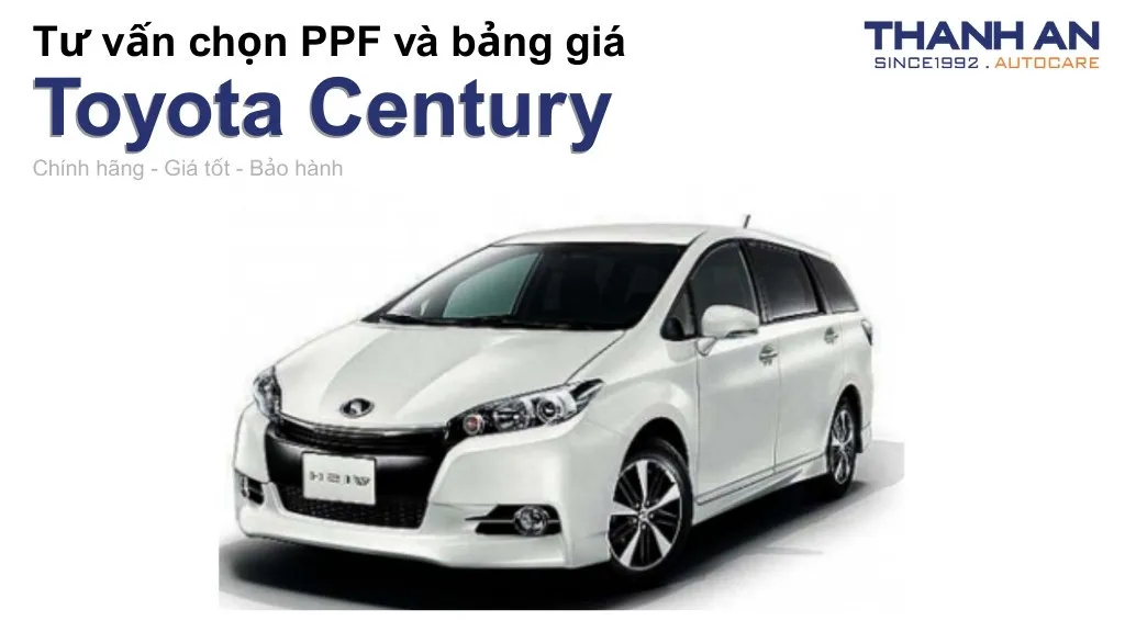 Dán PPF xe Toyota Century loại nào tốt? Bảng giá mới nhất