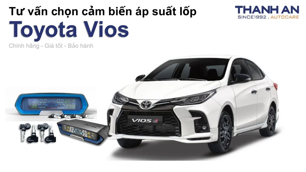 Cảm biến áp suất lốp xe Toyota Vios loại nào tốt? Bảng giá mới nhất