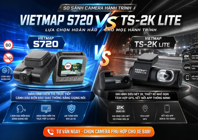So sánh Vietmap S720 và TS-2K Lite: Chọn 4K hay Tiết kiệm?