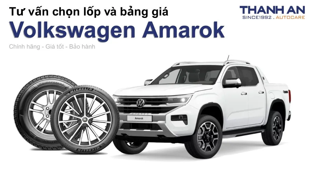Lốp xe Volkswagen Amarok giá bao nhiêu? Sử dụng các kích thước nào?