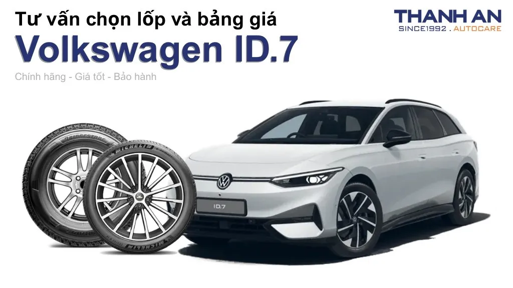 Lốp xe Volkswagen ID.7 giá bao nhiêu? Sử dụng các kích thước nào?