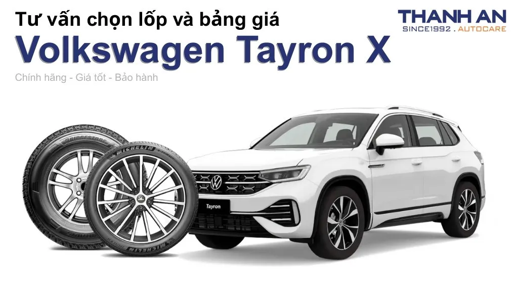 Lốp xe Volkswagen Tayron X giá bao nhiêu? Sử dụng các kích thước nào?